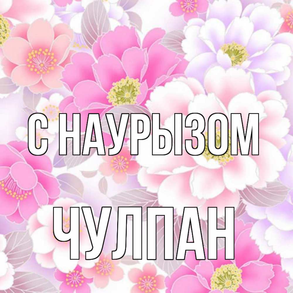 Открытка на каждый день с именем, Чулпан С наурызом для женщин Прикольная открытка с пожеланием онлайн скачать бесплатно 