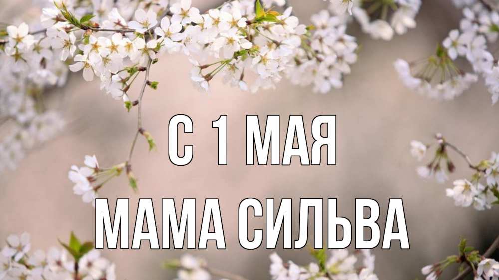 Открытка на каждый день с именем, Мама-Сильва С 1 мая С 1 мая Прикольная открытка с пожеланием онлайн скачать бесплатно 