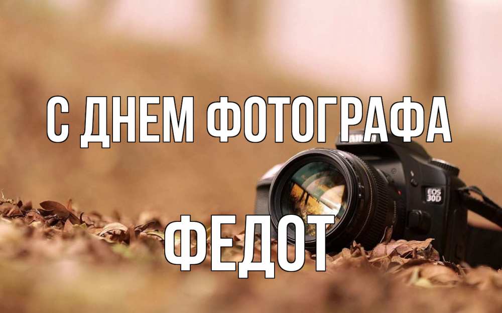Открытка на каждый день с именем, Федот С днем фотографа с днем фотографа Прикольная открытка с пожеланием онлайн скачать бесплатно 