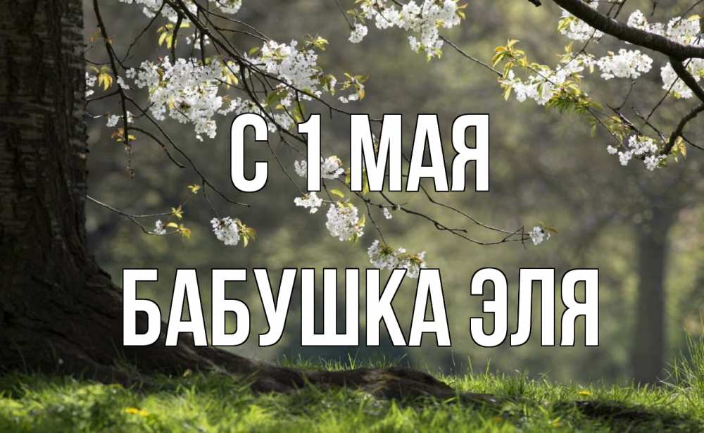 Открытка на каждый день с именем, Бабушка-Эля С 1 мая С 1 мая Прикольная открытка с пожеланием онлайн скачать бесплатно 