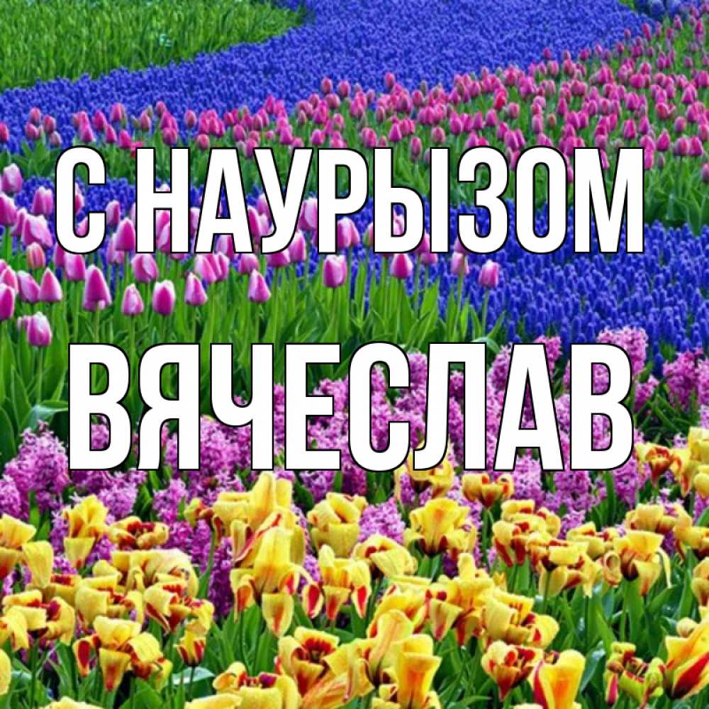 Открытка на каждый день с именем, Вячеслав С наурызом цветы Прикольная открытка с пожеланием онлайн скачать бесплатно 