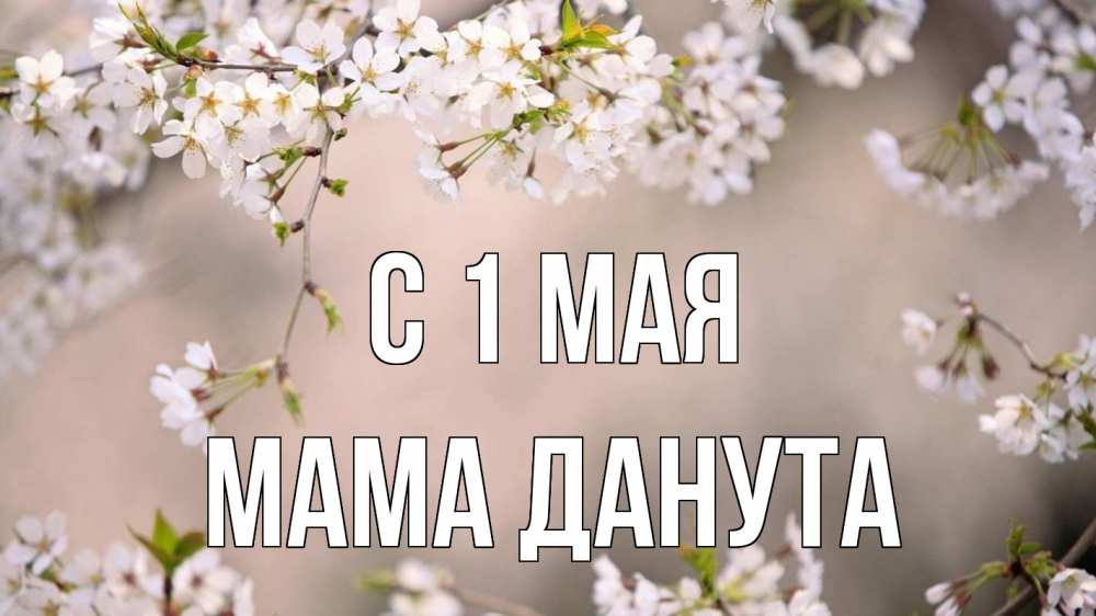 Открытка на каждый день с именем, Мама-Данута С 1 мая С 1 мая Прикольная открытка с пожеланием онлайн скачать бесплатно 