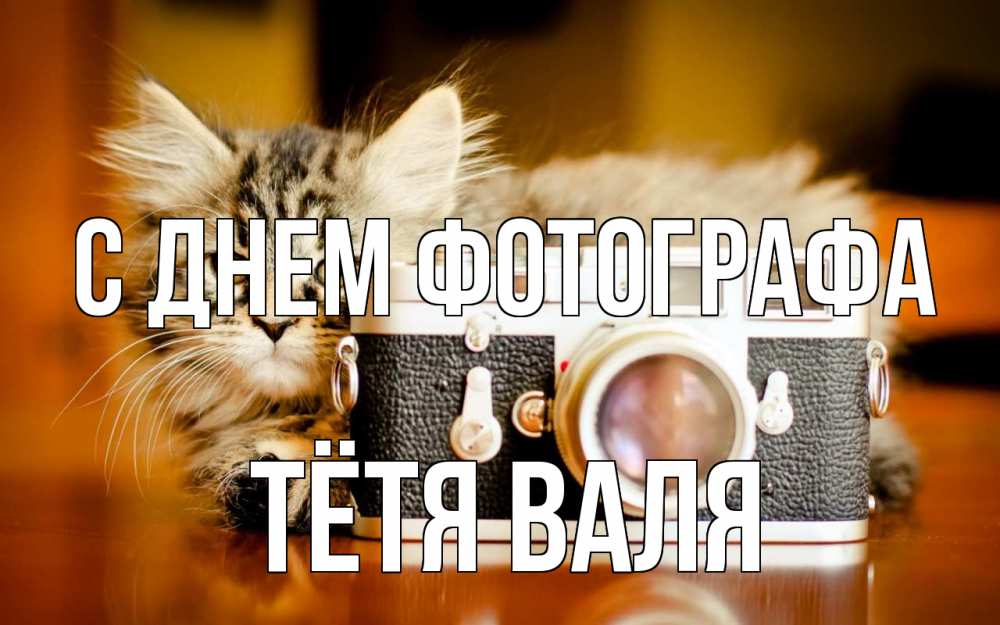 Открытка на каждый день с именем, Тётя-Валя С днем фотографа с днем фотографа Прикольная открытка с пожеланием онлайн скачать бесплатно 