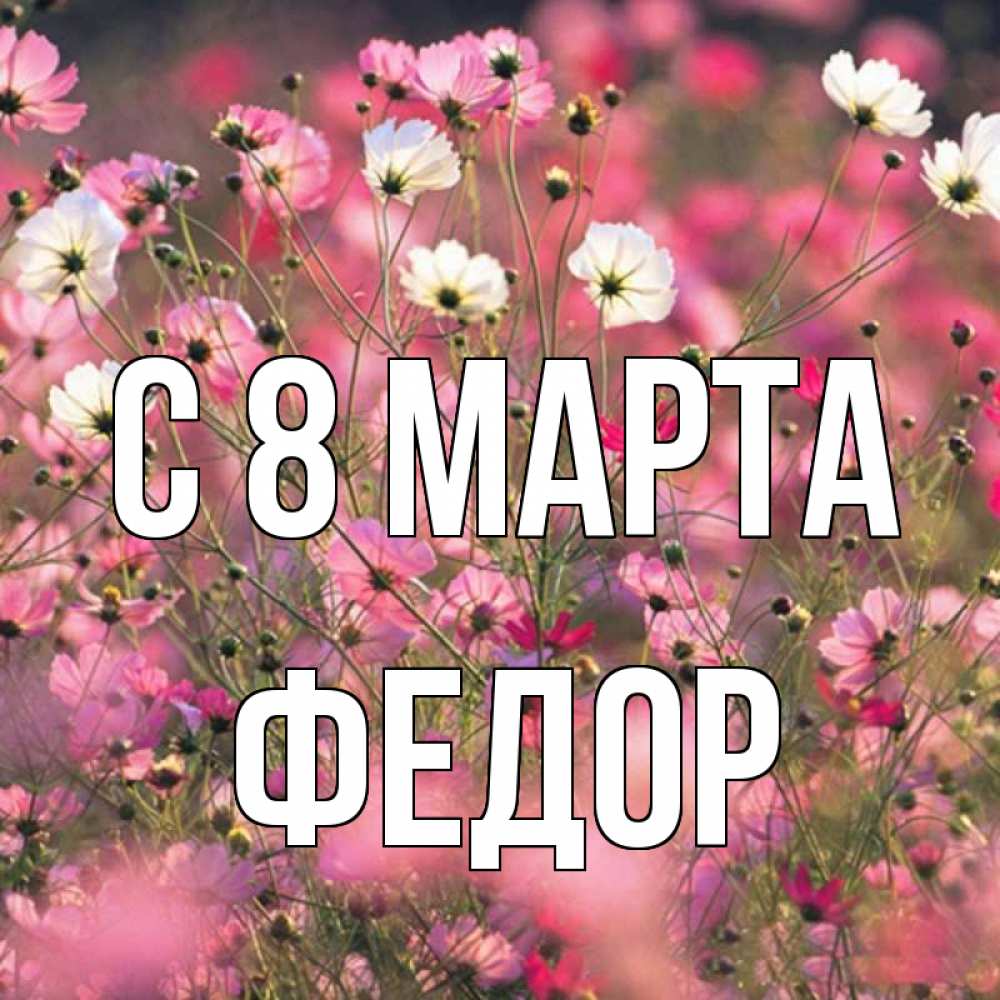 Картинка С 8 МАРТА, Федор