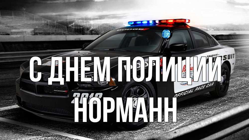 Открытка на каждый день с именем, Норманн С днем полиции полиция Прикольная открытка с пожеланием онлайн скачать бесплатно 