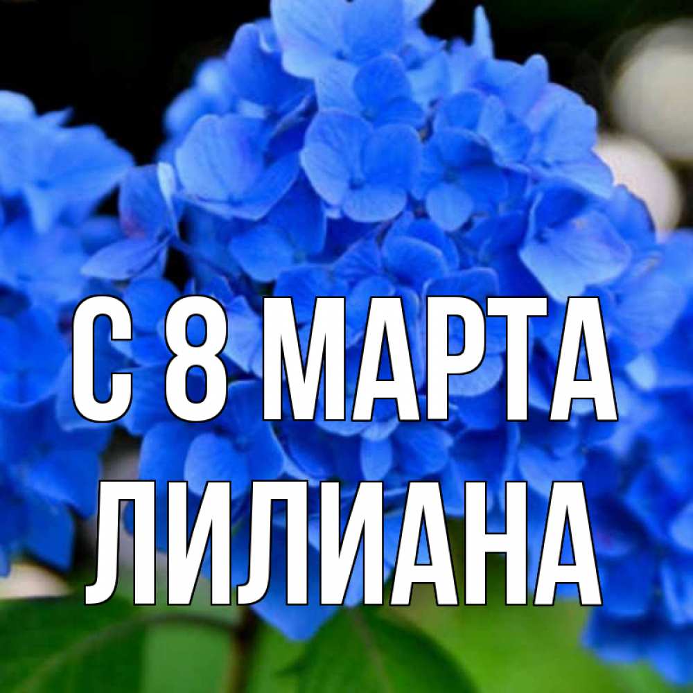 Картинка С 8 МАРТА, Лилиана