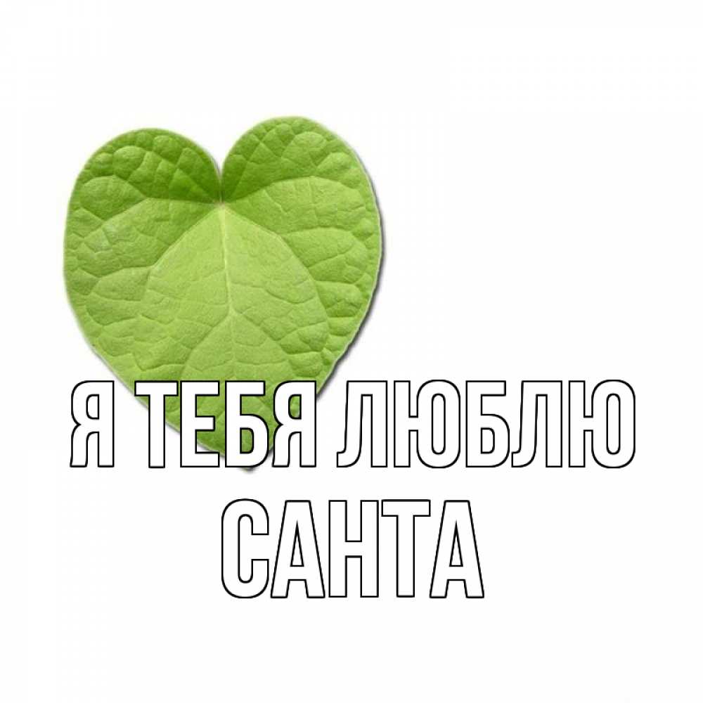 Открытка на каждый день с именем, Санта Я тебя люблю тебе Прикольная открытка с пожеланием онлайн скачать бесплатно 
