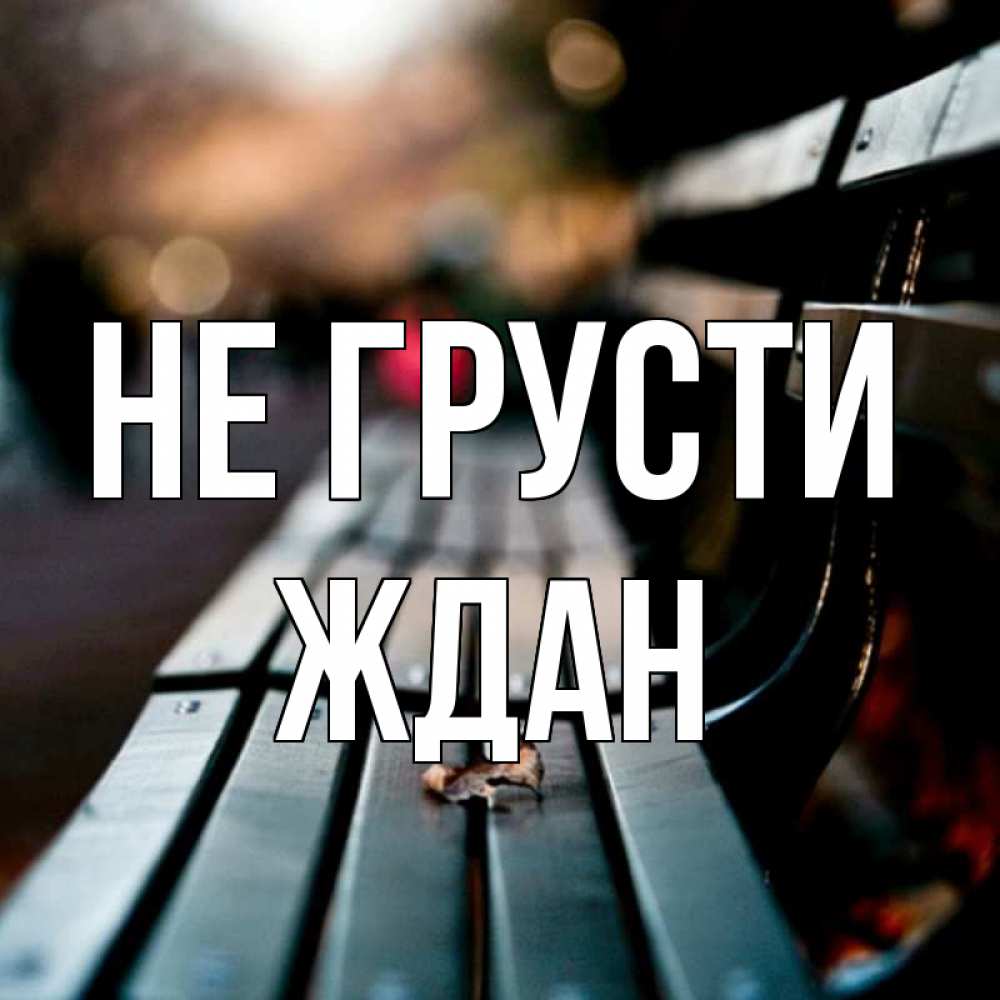 Открытка на каждый день с именем, Ждан Не грусти размытый фон Прикольная открытка с пожеланием онлайн скачать бесплатно 