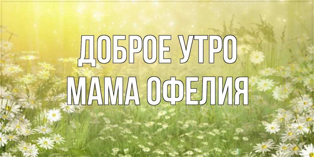 Открытка на каждый день с именем, Мама-Офелия Доброе утро доброе утро Прикольная открытка с пожеланием онлайн скачать бесплатно 