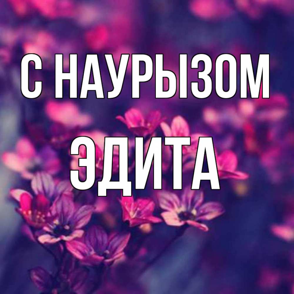 Открытка на каждый день с именем, Эдита С наурызом небольшие цветы 1 Прикольная открытка с пожеланием онлайн скачать бесплатно 