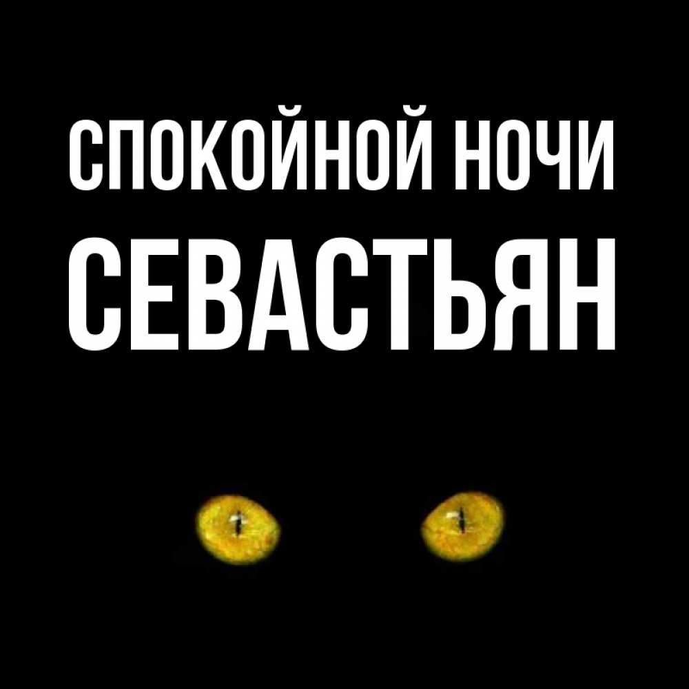 Открытка на каждый день с именем, Севастьян Спокойной ночи сладких снов бесстрашный мой дружочек Прикольная открытка с пожеланием онлайн скачать бесплатно 