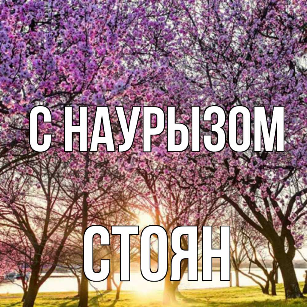 Открытка на каждый день с именем, Стоян С наурызом праздник весны наурыз Прикольная открытка с пожеланием онлайн скачать бесплатно 