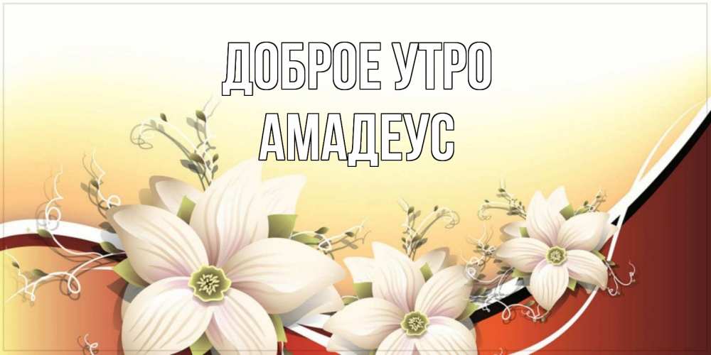 Открытка на каждый день с именем, Амадеус Доброе утро пожелания доброго утра Прикольная открытка с пожеланием онлайн скачать бесплатно 