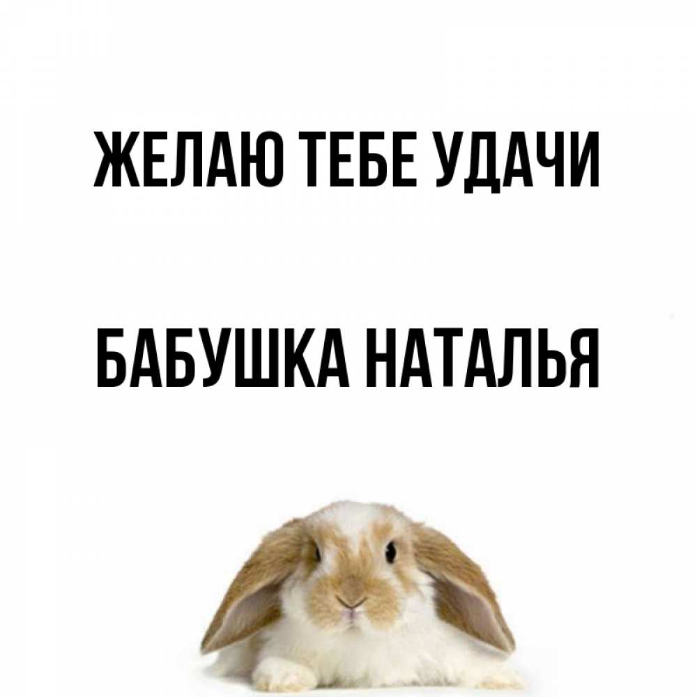 Открытка на каждый день с именем, Бабушка-Наталья Желаю тебе удачи открытки с произвольным текстом который можно вставить в открытку и создать ее самостоятельно бесплатно онлайн Прикольная открытка с пожеланием онлайн скачать бесплатно 