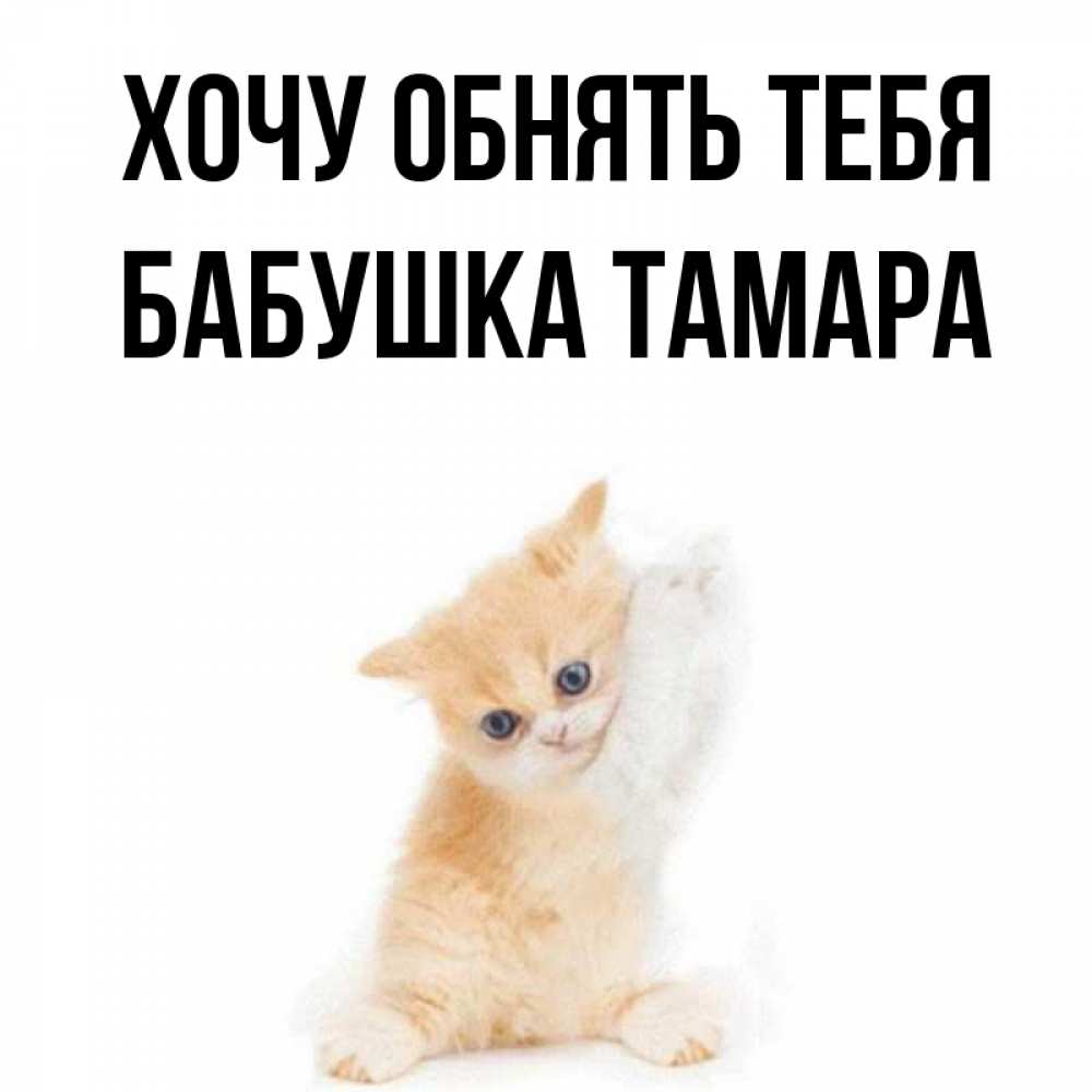 Открытка на каждый день с именем, Бабушка-Тамара Хочу обнять тебя я хочу очень скорее обнимаешек Прикольная открытка с пожеланием онлайн скачать бесплатно 