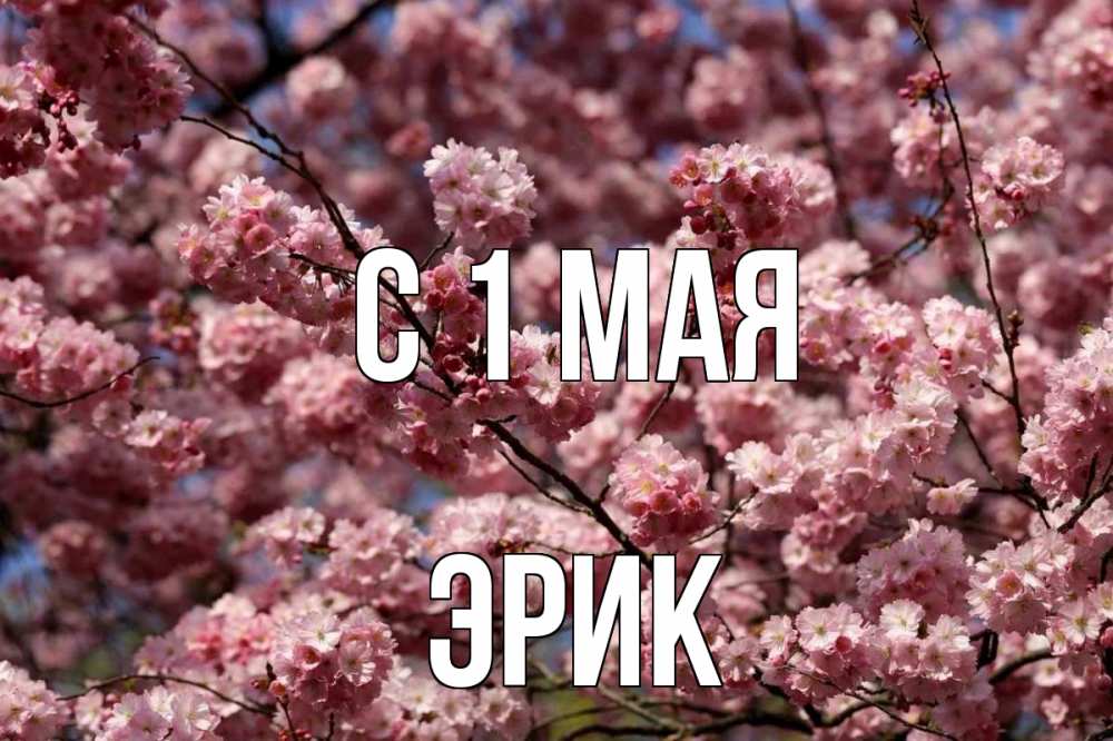Открытка на каждый день с именем, Эрик С 1 мая С 1 мая Прикольная открытка с пожеланием онлайн скачать бесплатно 