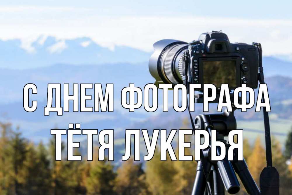 Открытка на каждый день с именем, Тётя-Лукерья С днем фотографа с днем фотографа Прикольная открытка с пожеланием онлайн скачать бесплатно 