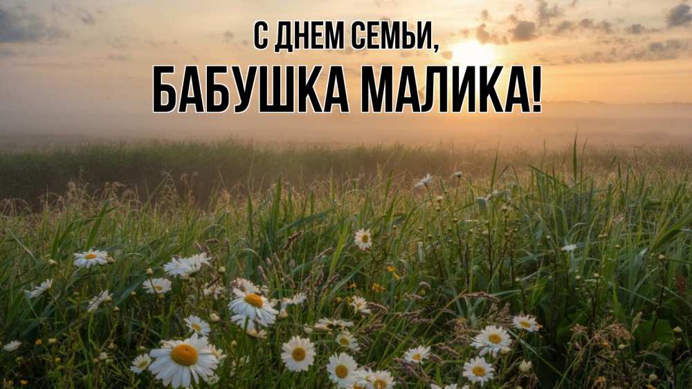 Открытка на каждый день с именем, Бабушка-Малика С днем семьи с днем семьи Прикольная открытка с пожеланием онлайн скачать бесплатно 