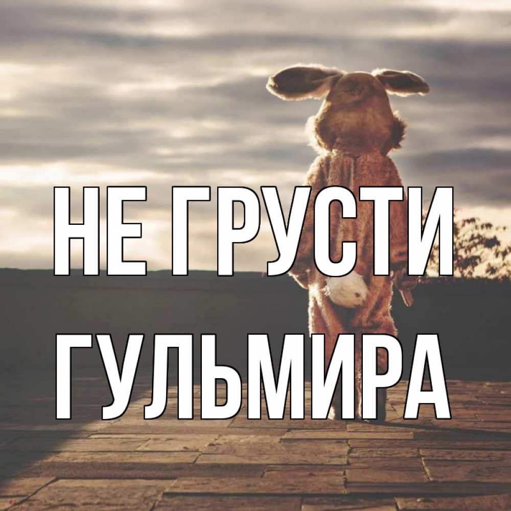 Открытка на каждый день с именем, Гульмира Не грусти со спины Прикольная открытка с пожеланием онлайн скачать бесплатно 