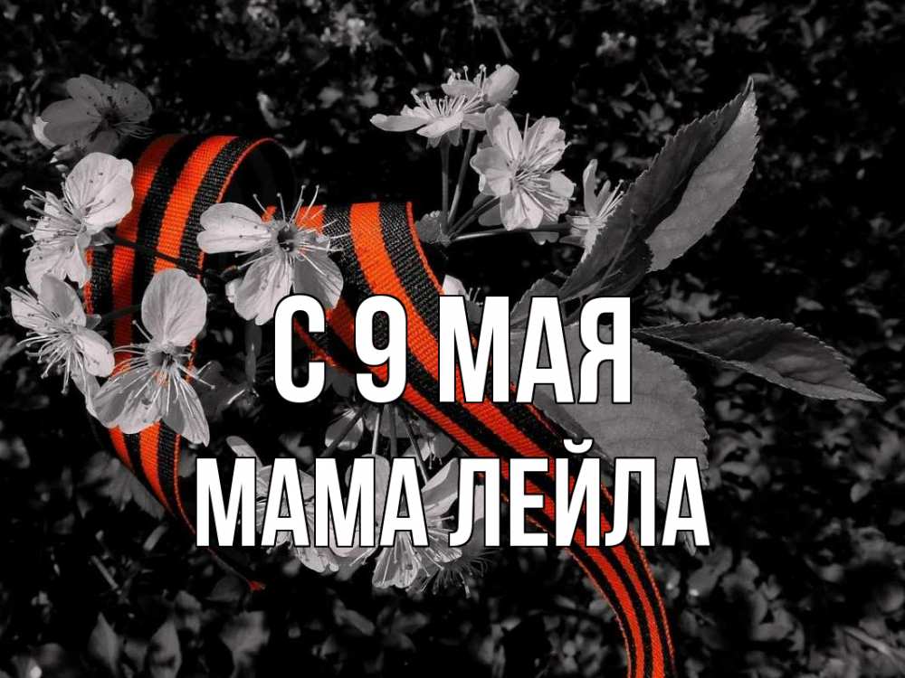 Открытка на каждый день с именем, Мама-Лейла С 9 мая 9 мая Прикольная открытка с пожеланием онлайн скачать бесплатно 