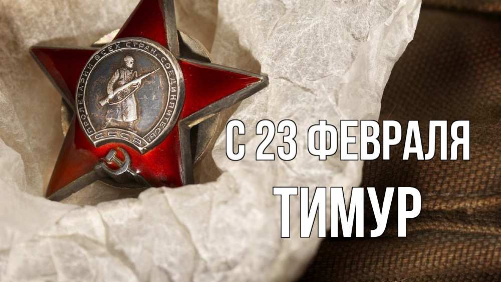 Открытка на каждый день с именем, Тимур С 23 февраля 23 февраля 1 Прикольная открытка с пожеланием онлайн скачать бесплатно 