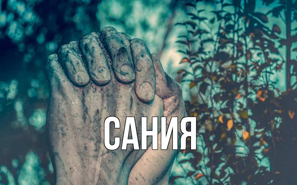 Открытка на каждый день с именем, Сания Главная руки Прикольная открытка с пожеланием онлайн скачать бесплатно 