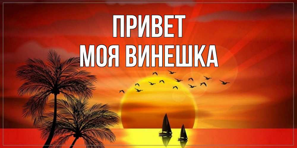 Открытка с именем, Моя винешка, Привет