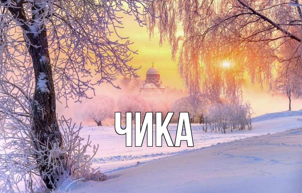 Открытка на каждый день с именем, Чика Главная рождество, лес, зима 1 Прикольная открытка с пожеланием онлайн скачать бесплатно 