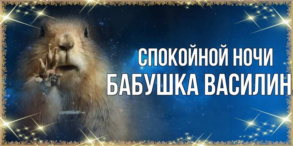 Открытка на каждый день с именем, Бабушка-Василина Спокойной ночи спокойной ночи сладких снов Прикольная открытка с пожеланием онлайн скачать бесплатно 
