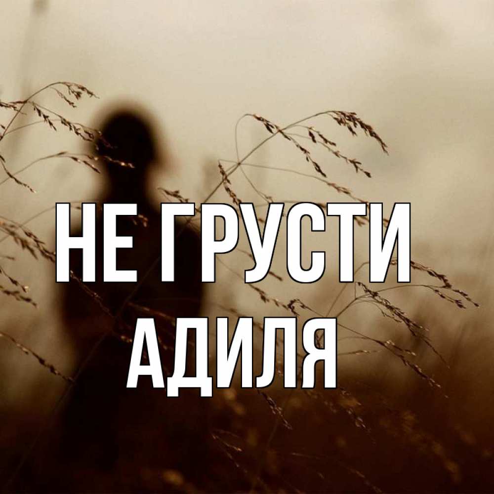 Открытка на каждый день с именем, Адиля Не грусти грусть Прикольная открытка с пожеланием онлайн скачать бесплатно 