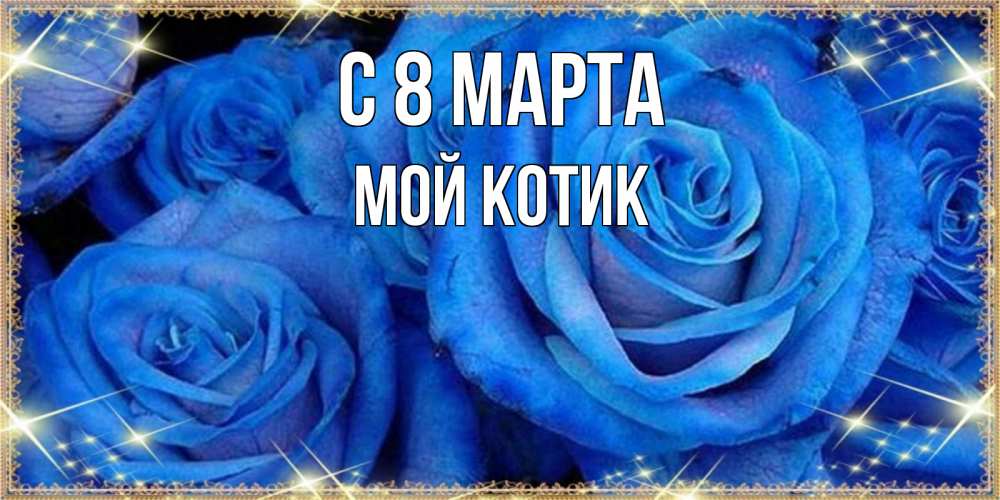 Открытка на каждый день с именем, мой-Котик С 8 МАРТА как поздравить женщину на 8 марта. Конечно же нужно подарить ей открытку с нашего сайта Прикольная открытка с пожеланием онлайн скачать бесплатно 