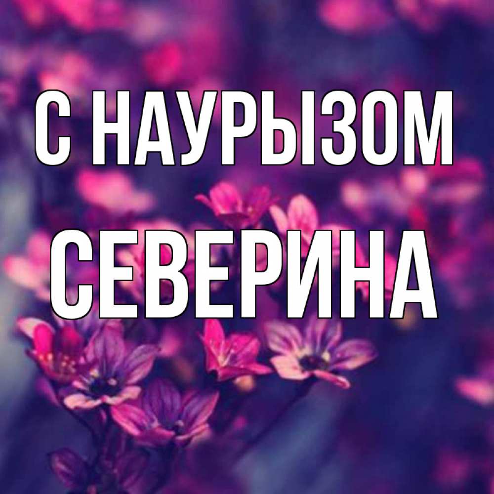 Открытка на каждый день с именем, Северина С наурызом небольшие цветы 1 Прикольная открытка с пожеланием онлайн скачать бесплатно 