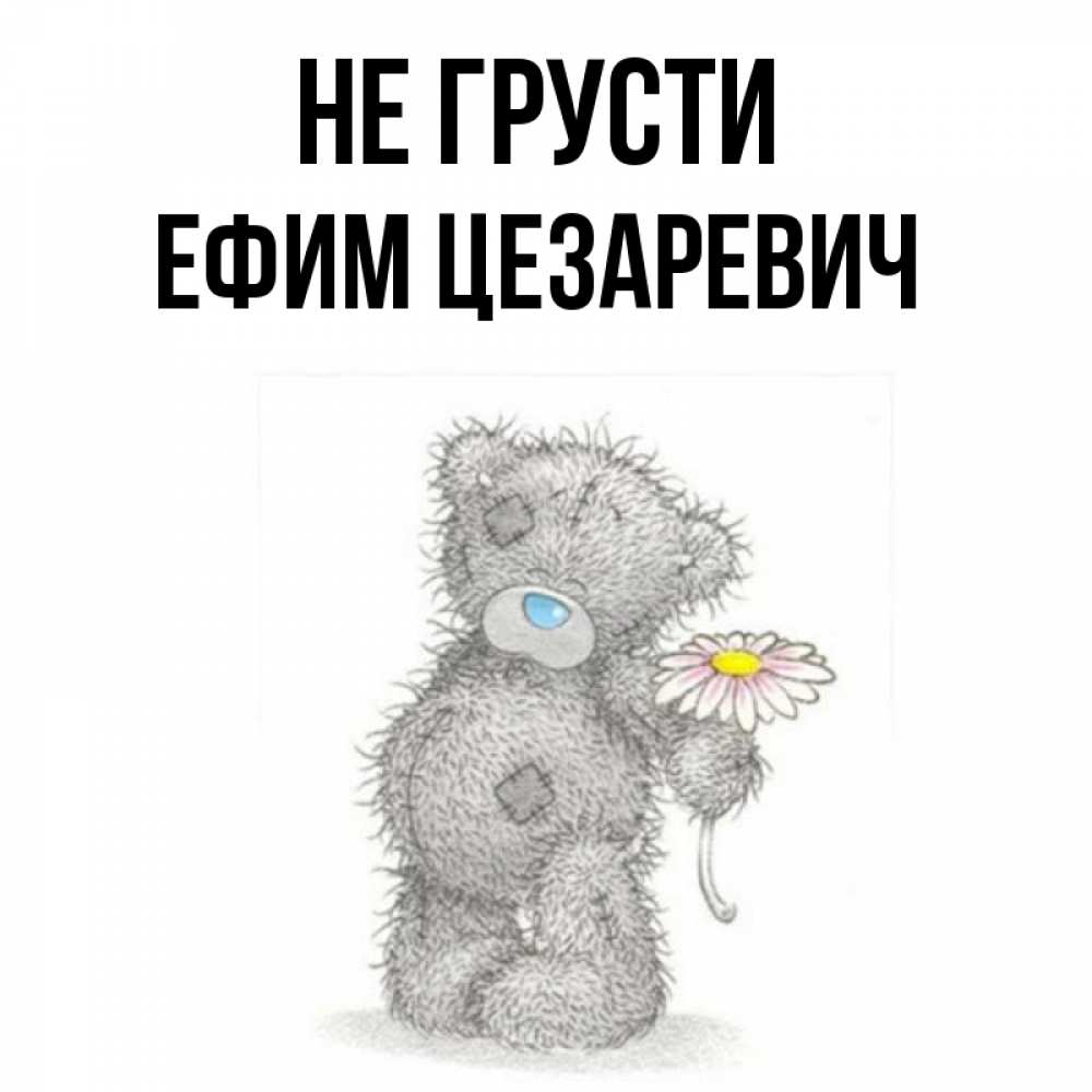 Картинка мишка не грусти
