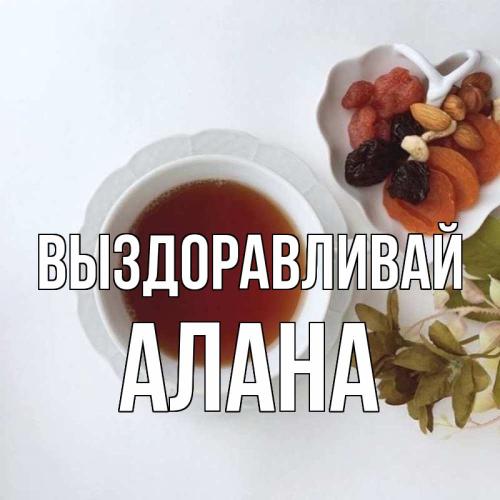 Открытка на каждый день с именем, Алана Выздоравливай неизвестные растения Прикольная открытка с пожеланием онлайн скачать бесплатно 