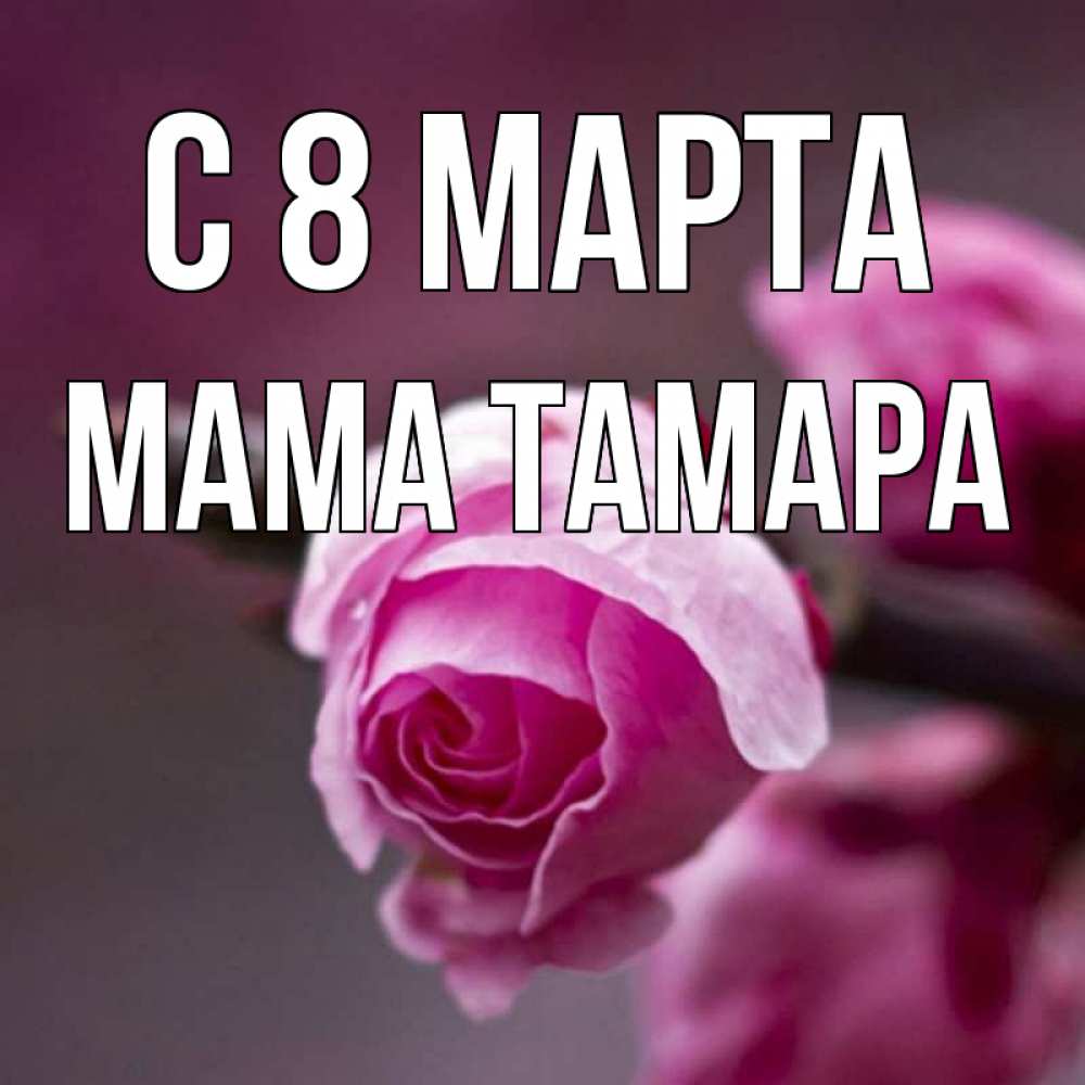 Открытка на каждый день с именем, Мама-Тамара С 8 МАРТА весна Прикольная открытка с пожеланием онлайн скачать бесплатно 