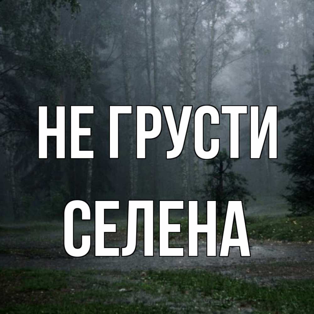 Открытка на каждый день с именем, Селена Не грусти осень Прикольная открытка с пожеланием онлайн скачать бесплатно 