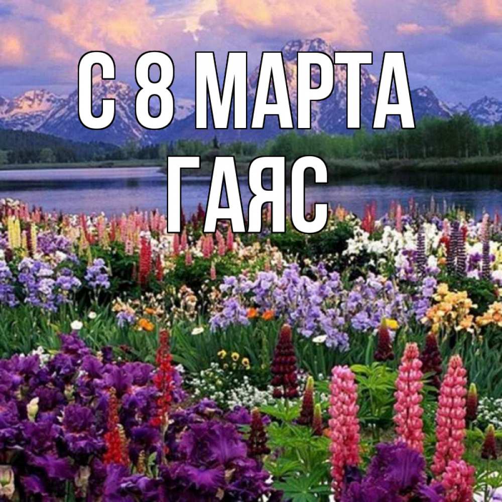 Открытка на каждый день с именем, Гаяс С 8 марта международный женский день Прикольная открытка с пожеланием онлайн скачать бесплатно 