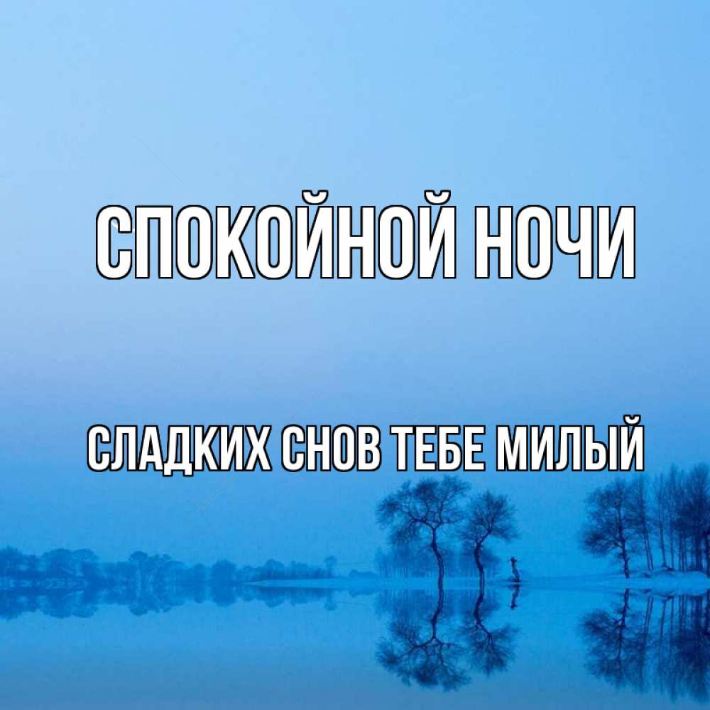 Картинка Спокойной ночи,  сладких снов тебе милый