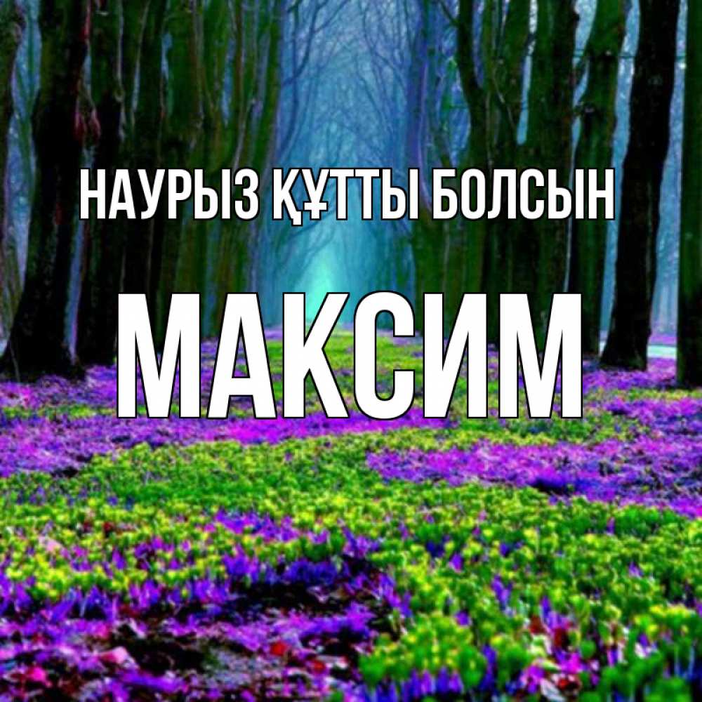Картинка Наурыз құтты болсын, Максим