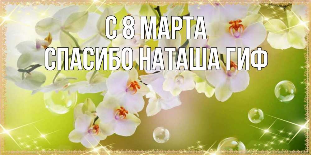 Открытка на каждый день с именем, СПАСИБО-НАТАША-ГИФ С 8 МАРТА открытка с цветами на международный женский день Прикольная открытка с пожеланием онлайн скачать бесплатно 