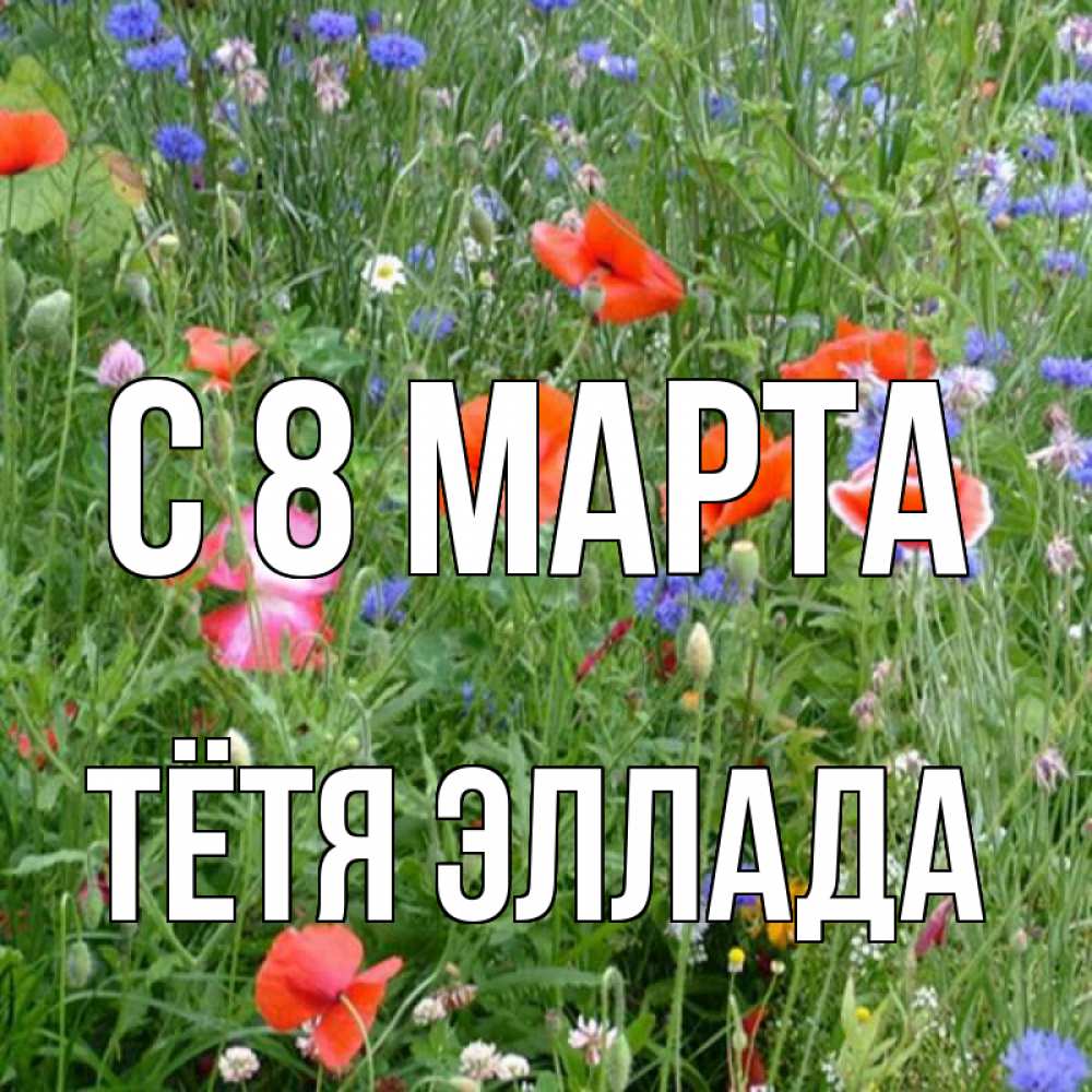 Открытка на каждый день с именем, Тётя-Эллада С 8 МАРТА международный женский день 4 Прикольная открытка с пожеланием онлайн скачать бесплатно 
