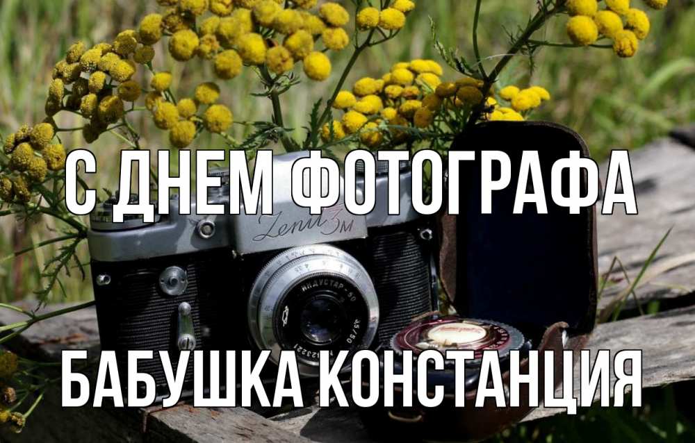 Открытка на каждый день с именем, Бабушка-Констанция С днем фотографа с днем фотографа Прикольная открытка с пожеланием онлайн скачать бесплатно 