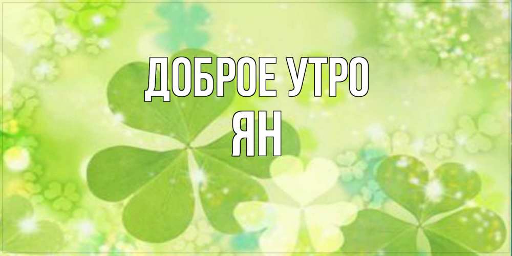 Открытка на каждый день с именем, Ян Доброе утро открытка с листьями летними зелеными Прикольная открытка с пожеланием онлайн скачать бесплатно 
