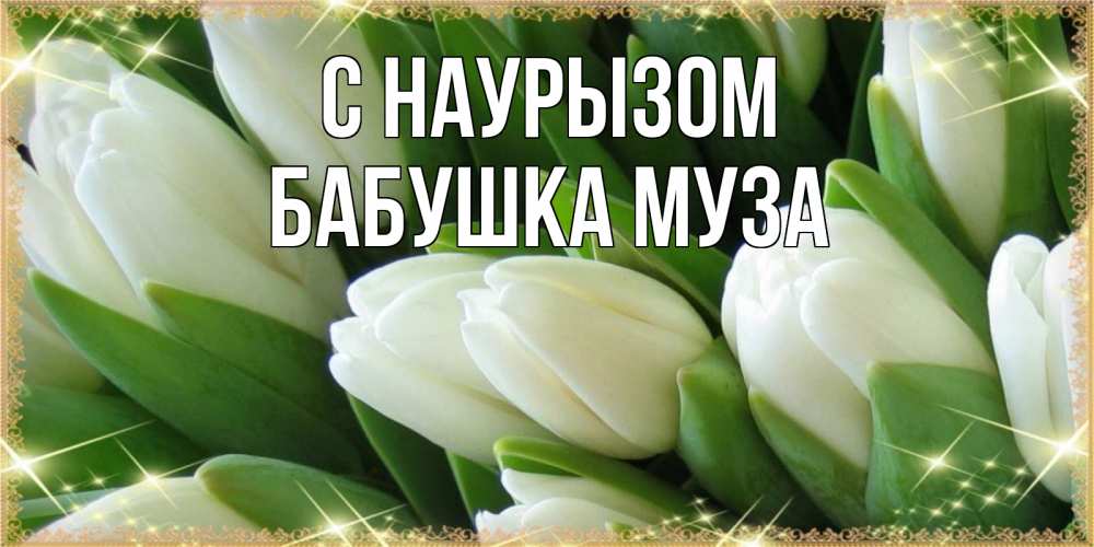 Открытка на каждый день с именем, Бабушка-Муза С наурызом поздравляем с праздник весны наурыз Прикольная открытка с пожеланием онлайн скачать бесплатно 