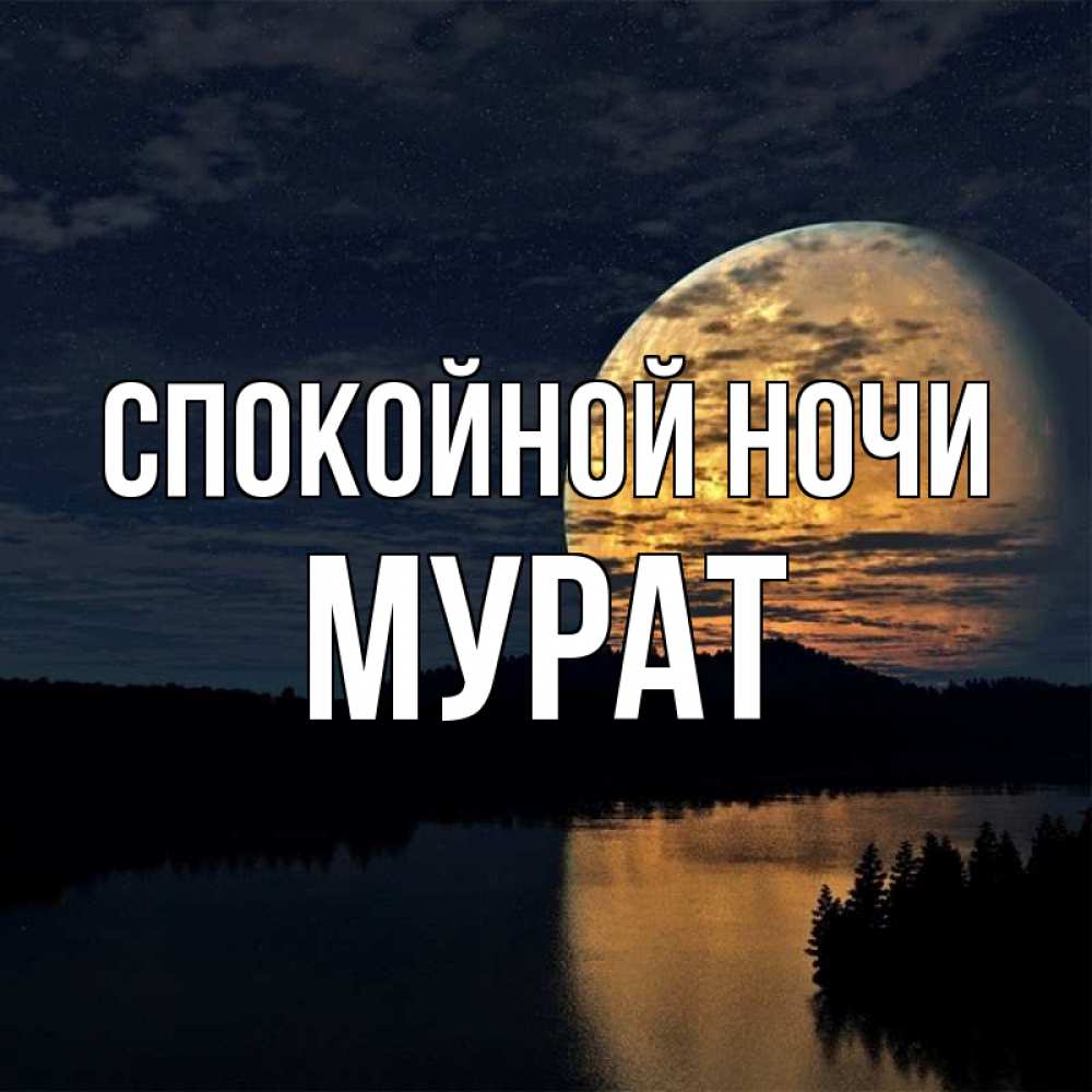 Ничем спокойной ночи. Спокойной ночи Мурад.