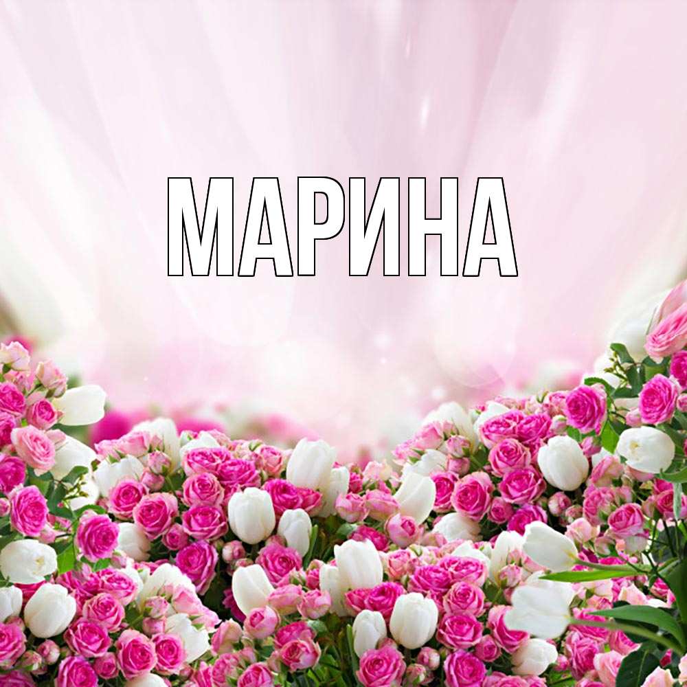 Открытка на каждый день с именем, Марина Главная под снегом Прикольная открытка с пожеланием онлайн скачать бесплатно 