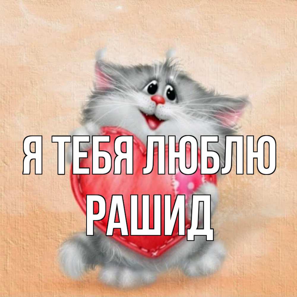 Открытка на каждый день с именем, Рашид Я тебя люблю сердце с заплаткой Прикольная открытка с пожеланием онлайн скачать бесплатно 