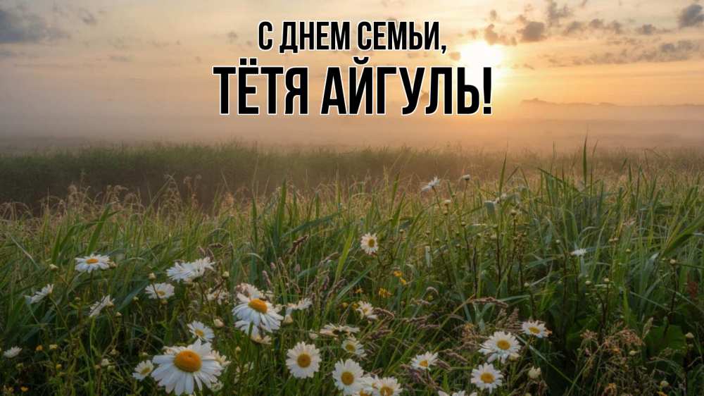 Открытка на каждый день с именем, Тётя-Айгуль С днем семьи с днем семьи Прикольная открытка с пожеланием онлайн скачать бесплатно 