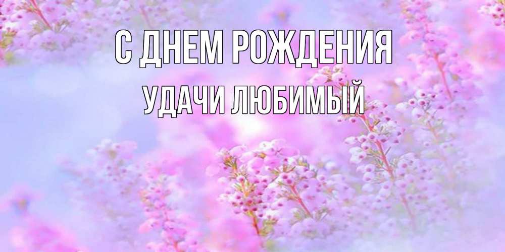 Картинка С днем рождения, Удачи любимый