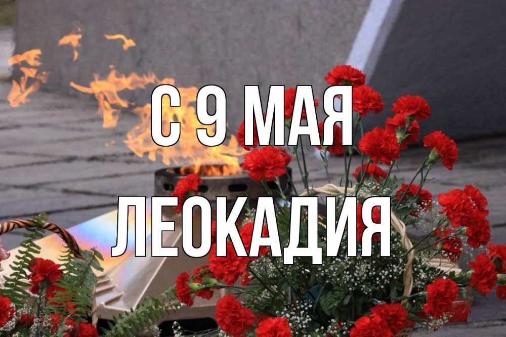 Открытка на каждый день с именем, Леокадия С 9 мая 9 мая Прикольная открытка с пожеланием онлайн скачать бесплатно 